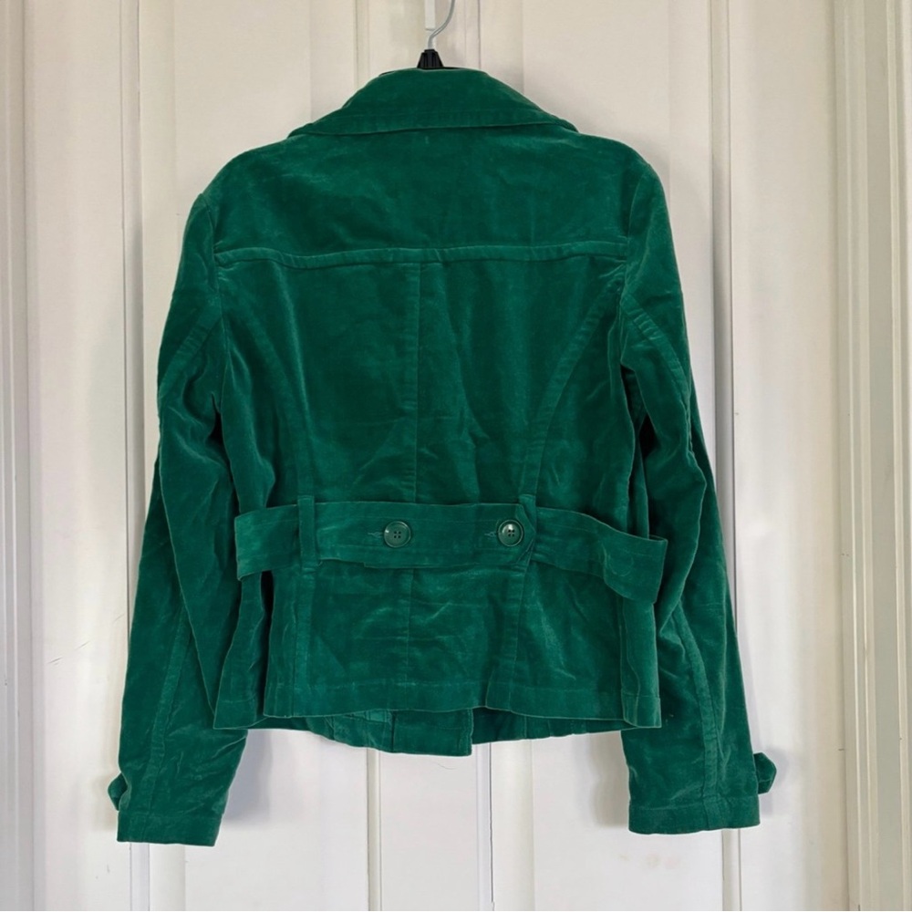 Hunter Green velvet beautiful Blazer - Picture 2 of 7